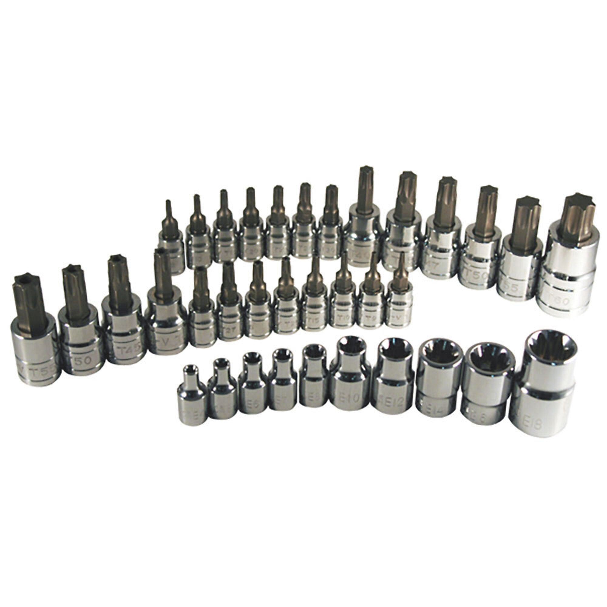ATD Socket Set Torx Bit 35Pc 1/4, 3/8, 1/2Dr, Model# 10079